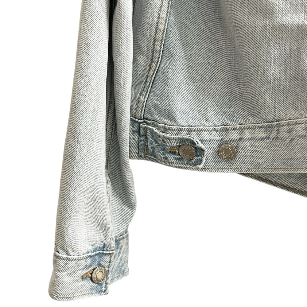 Gap Vintage Lt Wash Icon Denim Jacket 90s Trucker Jean Jacket Size XL - Picture 6 of 8